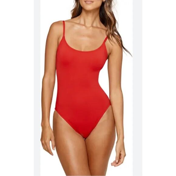 Andie The Amalf One-Piece Swimsuit Red Sz S NEW $130